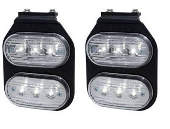 1033EFL2.FRIO - JGO.FAROS 3 LED COLGANTE X2 CRISTAL - 12/24V